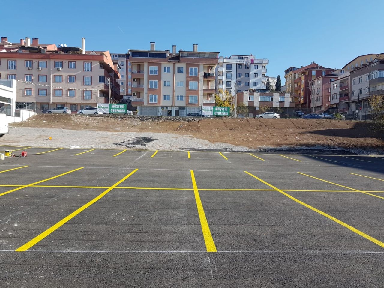 açık otopark boyama